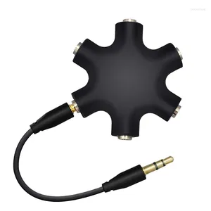 Kable komputerowe 3,5 mm słuchawek słuchawkowy Audio 1 mężczyzna do 2 3 4 5 Kobieta kablowa droga Port Aux Muzyka Wyjście wyjściowe zestaw słuchawkowy stereo