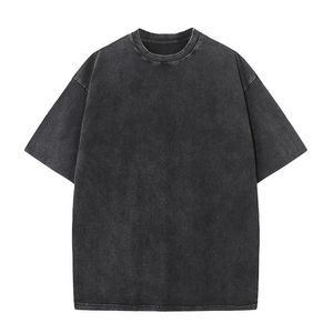 Summer Designer Men Women T-shirt magliette per magliette magliette tops cotone pesante color massimo di colore nero grigio oversize abiti a maniche corte sciolte