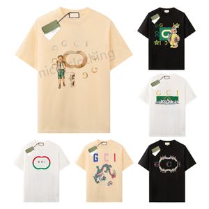 メンズデザイナーTシャツラグジュアリーブランドマンレディースTシャツファッションレタープリント半袖ピュアコットンシャツ男性ルースカジュアルティーヒップホップストリートウェアトップス