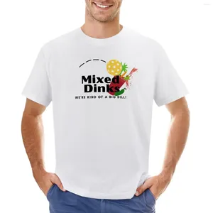 Tanque de tanques masculinos Logotipo da equipe de pickleball - Dinks mixados 1 camiseta de camiseta de roupas hipéticas de roupas estéticas de anime camiseta homens