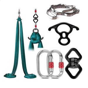 Hardware für Lufttanz -Set Aerial Seide Drehkletterkletter Yoga -Accessoires Fliegenseiden und Hängemattenschwung 240415