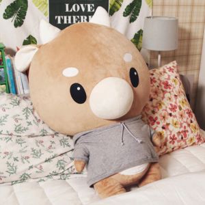 Almofadas tamanho grande o que há de errado com o secretário Kim Hard Cow Plush Plexh Coreia Lovers Gift Pillow Doll para namorada parque Min Young Toys