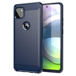 Cell Phone Cases Shockproof Carbon Fiber Case for Moto G 5G One 5G ACE Brushed Texture Rubber Silicone Case for moto one 5g UW Ace Phone Cover 240423