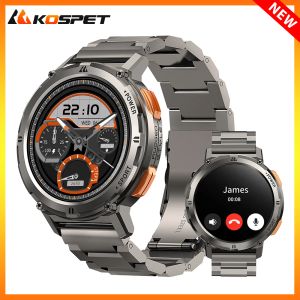 時計kospetタンクT2男性用スマートウォッチbluetoothコールAMOLED AOD SMARTWATCH FITNESS TRACKER 70 SPORT MODESメンズ防水時計