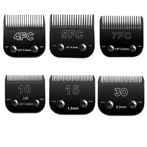 10#15#4FC#5FC#7FC#Black Blade Dog GroomingDetatchable Bet Clipper Blade, сделанный из лезвия из нержавеющей стали, совместимый с A5 Clippers 240424