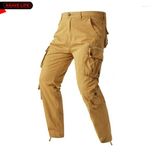 Men's Pants Overalls Trousers Spring Autumn Outdoor Tactical Pant Men Casual Straight Tooling For Solid Color Cotton