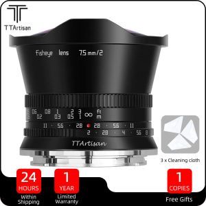 Filtros ttartisan 7,5 mm f2 APSC Lens de peixe de abertura de grande