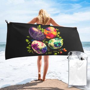 Towel Easter Eggs Unisex Tri-Blend Spreadshirt Quick Dry Humor Graphic Gym Beach Unique Easy To Carry