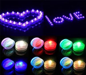 Electronic Candle Light Romantic Waterproof Submersible LED Tea Light for Wedding Party Christmas Valentine Decoration 20pcslot8934924