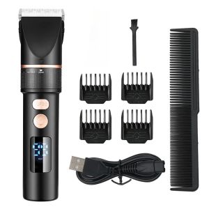 SHARS Professional Electric Push Scissors New Resuxi ZX6883 Men's LCD Digital Display Electric Hair Clipper med justerbart blad