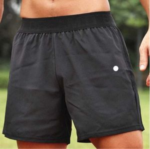 LU LU L Men Yoga Sports Shorts Outdoor Fitness Quick Dry Shorts Solid Color Casual Running Quarter Pant Designer Fashion Clothing 436556