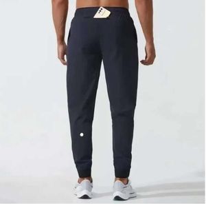 Ll calças de corredor masculinas longas esportes de ioga de ioga rápida ginástica seca bolsões de ginástica calça calça calça mensual elástico elástico designer de fitness roupas de moda 56575