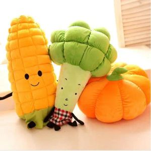 Animali 60 cm carino adorabile personalizzato Creative vegetale peluche di peluche cuscini cuscini di divano cuscini regali di compleanno bambola di mais zucca