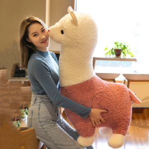 Cuscini gigante simpatico alpaca peluche giocattoli animale animale morbide bambole di bambole di divano di divano kawaii cuscini regalo di compleanno per ragazzi ragazze