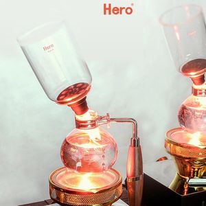 Gosses de vinho Herói cafeteira vidro doméstico Siphon Manual Cooking Machine Conjunto