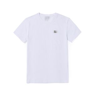 Super Brand T-shirt med broderade bokstäver Polo-skjorta, isilke bomull, sömlös och cool känsla, snabb torkning kortärmad mäns runda nackbusin casual t-shirt