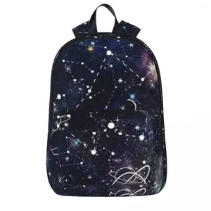 Ryggsäckstjärna konstellation galaxy planet pojke tjej bokväska elever skola väska tecknad barn rygger bärbar dator axel axel