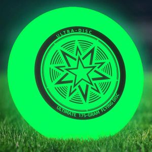 Диски Nightlight Fluorescence Flying Discs 27 см. Ultimate Flying Saucer для спортивного спортивного пляжного кемпинга Поворотные диски летают