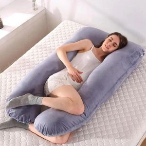 枕コットンマタニティ枕取り外し可能で洗える洗濯可能な枕カバー枕腰部妊婦サイドスリーパー寝具枕