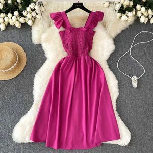 Grundläggande avslappnade klänningar Yuoomuoo Women Dress 2024 Ny sommarmode Y2K ärmlös fest Kort klänning Korean Pop Streetwear Outfits Vacation Vestidosl2403