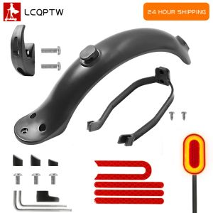 Scooters Durable Scooter Mudguard for Xiaomi Mijia M365 M187 1S Pro Electric Scooter Tire Splash Fender with Rear Taillight Back Guard