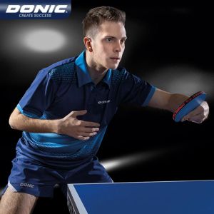 T-Shirts Donic Masa Tenis Giysileri Spor Giyim Kısa Kollu Tshirt Ping Pong Spor Formaları 83223 Üstler Erkek Kadınlar
