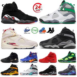 Nuove scarpe da basket 8s 8 Man 8s Men Women South Beach Aqua Black Cement Take Flight Chrome Taxi Runner Sneaker Atletiche Sport