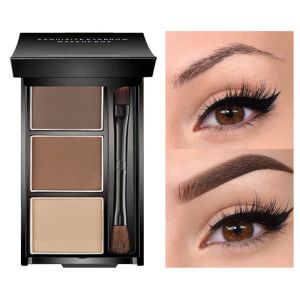 Enhancers 3 Colors Eyebrow Powder Makeup Palette Waterproof Shade for Eyebrow Enhancer Cosmetic Brush Mirror Box Make Up Tools Set