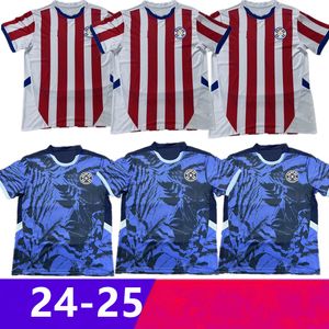 2024 Paraguay Soccer Jersey Size S-4XL 2024 Copa America Camisa Home Away Football Shirt Kit