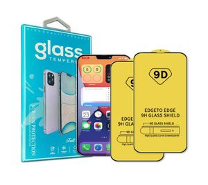 2 Pack Package Full Cover 9D Protective Tempered Glass Screen Protector för iPhone 13 12 11 Pro Max 8 Samsung S21 Plus S20 Fe A13 4677762