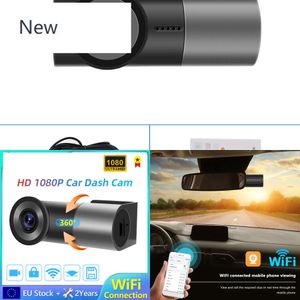 Yeni Full HD 1080p Cam Hız Koordinatları WiFi Araba Dash Kamera Mini Hidde 360 ​​° Lens Döndürme Açısı Destek WiFi
