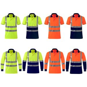 Sicurezza dell'abbigliamento magliette da lavoro di alta qualità di alta qualità con top di sicurezza della costruzione di nastri riflessioni