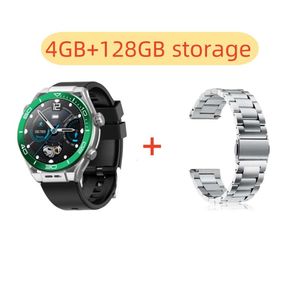 4GB RAM+128GB ROM HD Rear Camera 4G Smart Watch with WIFI GPS Free APP Download 4G Network Google Compass Play Store Smartwatch