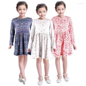 Girl Dresses Little Dress vestiti per bambine floreali blusa maglietta a manica lunga camicia cotone vintage