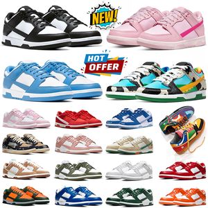 Kostenloser Versand Panda Laufschuhe Low Designer Universität Blau Red Triple Rosa Rose Flüstere Valentinstag Weiße Mint Männer Frauen Schuhe Herren Gai Sneaker