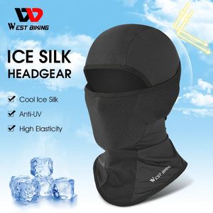 WEST BIKING Cycling Scarf Summer Cool Hat Breathable AntiUV Sport Balaclava Headwear MTB Bike Motorcycle Helmet Liner 240416