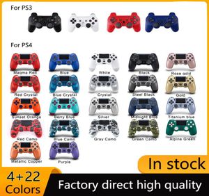 Bluetooth Wireless Controller för PS4 Vibration Sony Joystick Gamepad Game Handle Controllers Spelstation med logotyp med detaljhandel B5699735