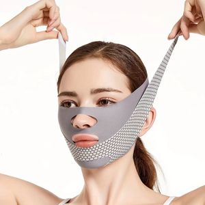 Ansiktssling Bandage V Line Shaper Lifting Belt Anti Wrinkle Face Massage Strap Double Chin Reducer Skin Care Tools 240415