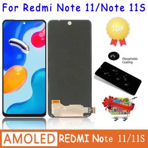 Ekranlar Xiaomi için% 100 Test Redmi Not 11 Ekran Not11 22011117tg Ekran Redmi için Dokunmatik Cam Sayısallaştırıcı Redmi Note 11s LCD Çerçeveli