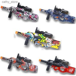 Gun Toys Outdoor Childrens Electric Shooting Water Bullet Gun P90 AK47 Outdoor Team Battle Toy Gun For Childrens Födelsedag Presentl2404