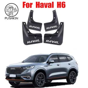 Bumlare Bil Mudguards Plastic Fender Cover FLARES SPLASH COVER COVER EXTERIAL MUD FALS FÖR GWM HAVAL H6 3: e 2023 Tillbehör