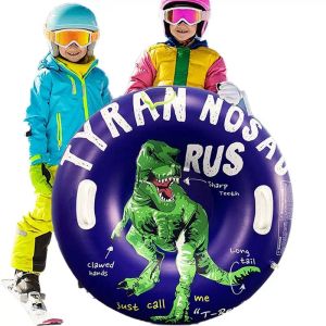 チューブ冬の雪だるまのインフレータブルスノーレッド子供と大人向けのインフレータブルスノーチューブ男の子と女の子のためのヘビーデューティースノーチューブ
