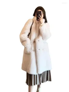 Women's Jackets Cashmere Lamb Fur Toka Coat Mid-Length Thickened Young