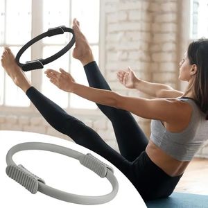 Yoga Ring Circle Gym Workout Pilates Accessories Fitness Elasticitet Övning Utrustning för toning Core 240415