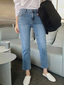 Women's Jeans High Waist Pockets Boyfriend Jeans Women Stretch Blue Ladies Denim Cargo pants Straight Pants Washed Trousers Streetwear Jeans 240423