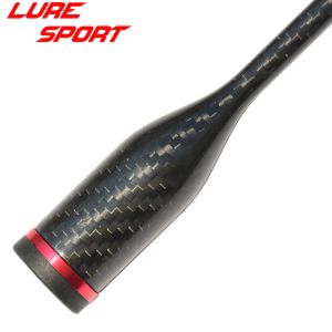 Rods LureSport Carbon 3K Woven 25.5cm Round Butt Taper Grip with End Cap Ice Rod Building Component Handle Repair DIY Blank Accessory