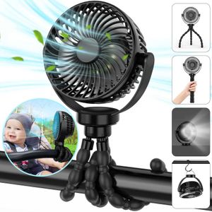 Outros aparelhos portáteis fã de carregamento USB com clipe de tripé Baby Mini Fan Fan Summer Air Cooler Suspension Handheld Stand Camping Use J240423