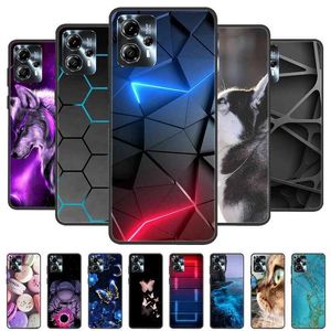 Case di telefonia cellulare per Motorola Moto G13 G23 Custodia carina Cat Wolf Cover dipinta di copertura a silicone morbido Custodia per telefono per Moto G23 G 13 MotoG13 MotoG23 Coperchio posteriore 240423