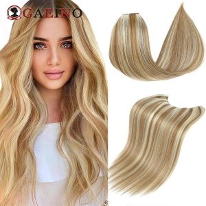 Piece Vshaped Hair Extensions With 5 Secure Clips P12613# Ombre Highlight Straight Natural Hairpiece Clip in Human Hair Extensions