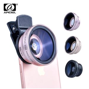 Фильтры 50 шт./Лот 37 мм 0,45x Super Wide и 12,5x Super Macro Lens для iPhone 7 Plus 6S Samsung S7 S6 Note 4 Camera Lens Kit Free